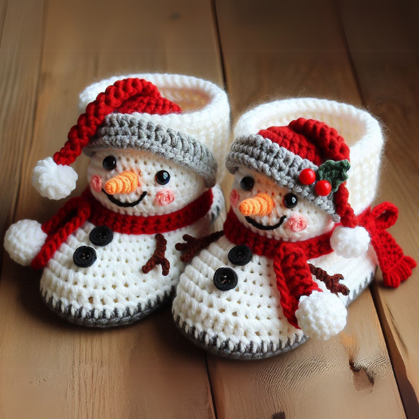 4 in 1 Christmas Cheer Slipper Set  – Crochet Patterns