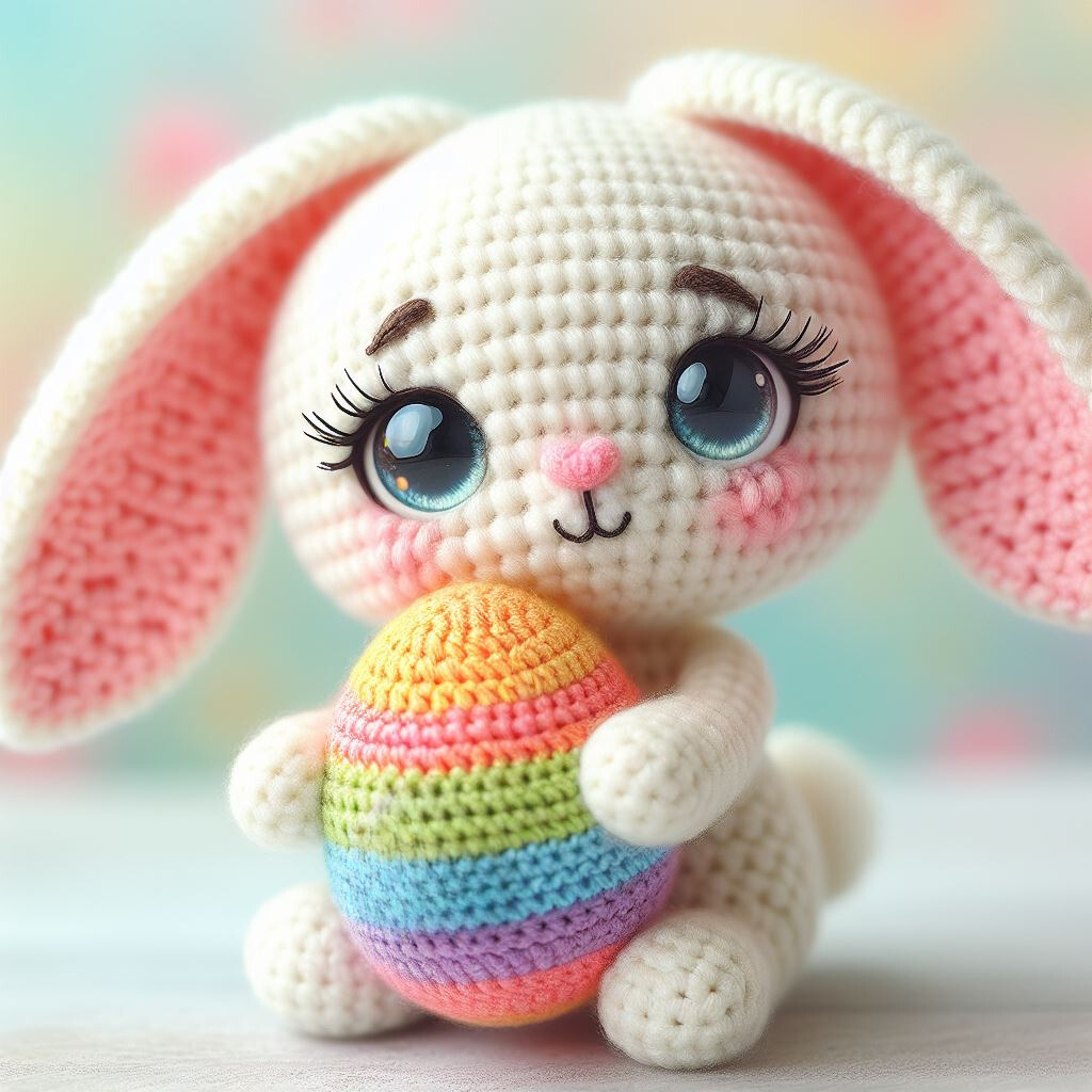 Easter Bunny with Eggs – Crochet Pattern