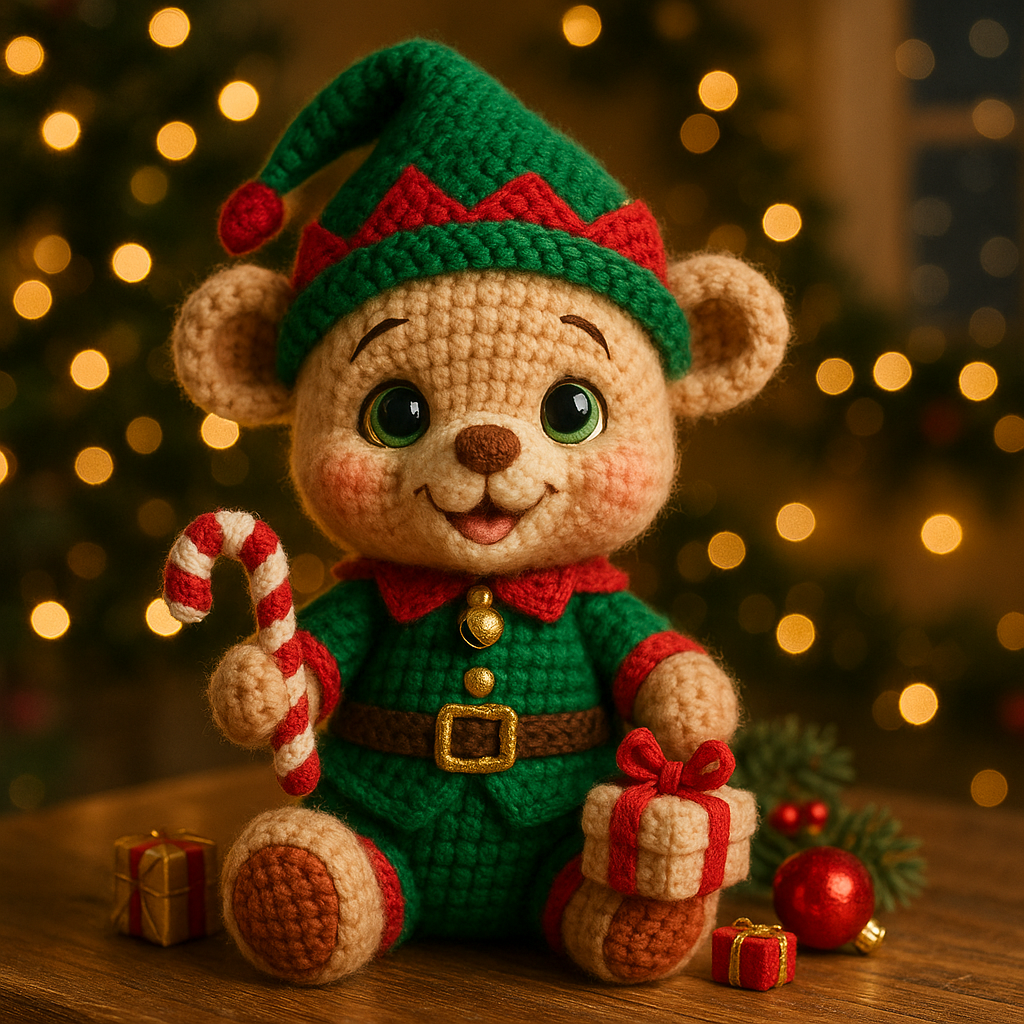 4 in 1 Christmas Bears Set – Crochet Patterns
