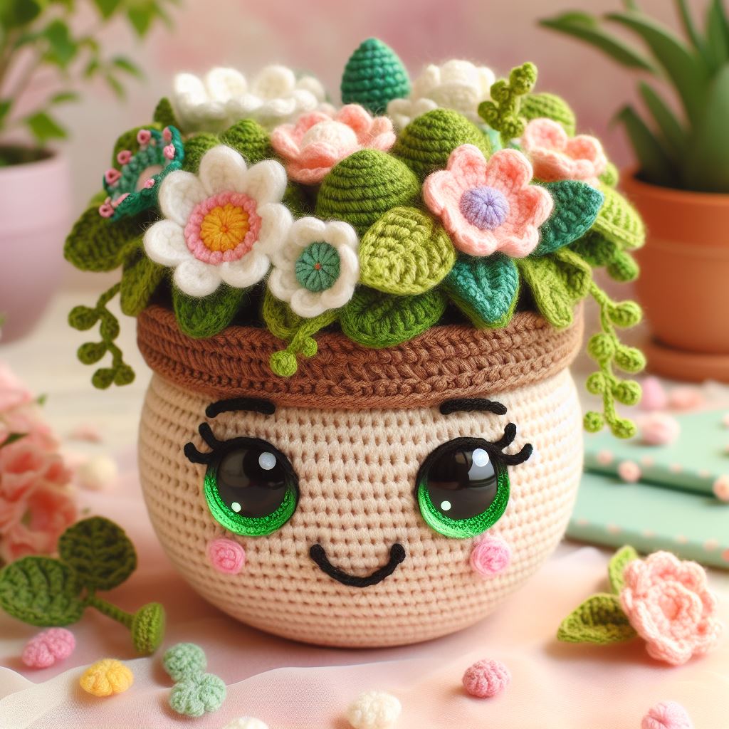 Floral Planter - Crochet Pattern