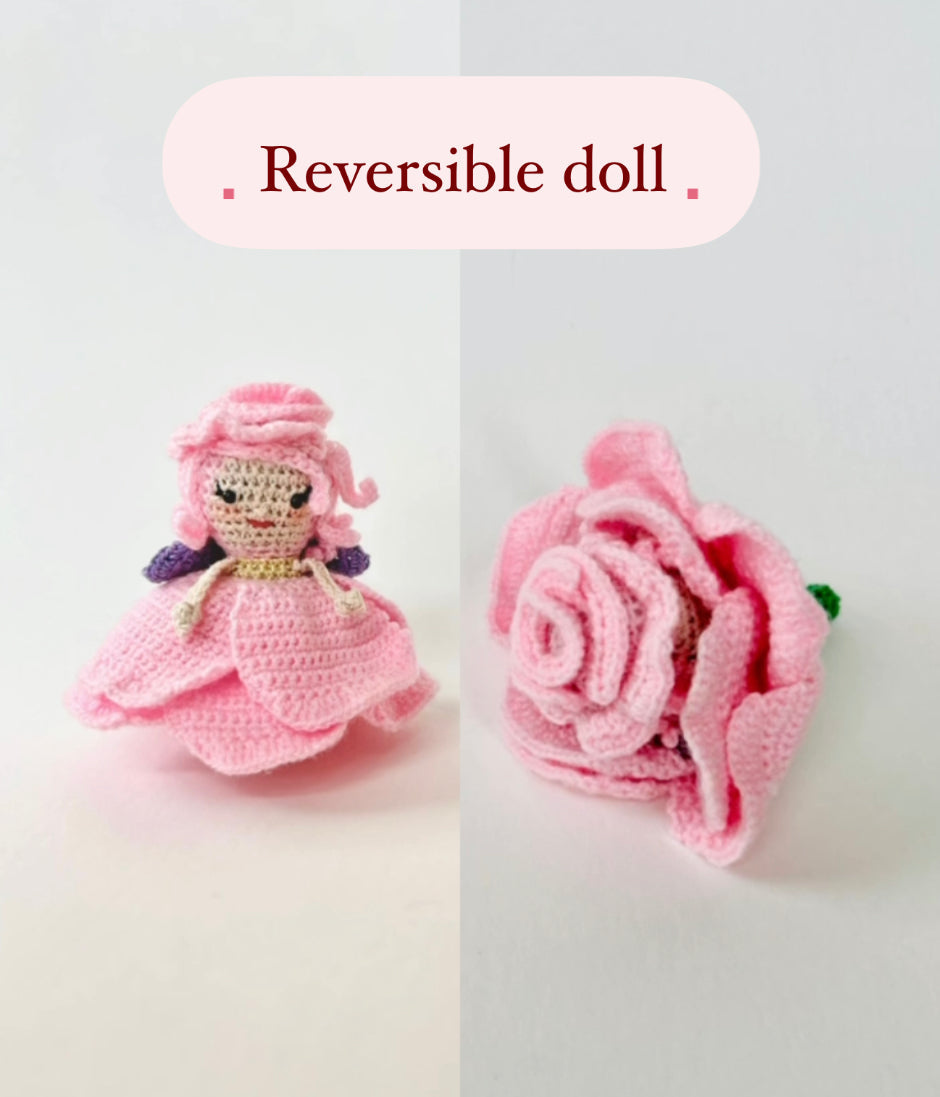 Reversible Rose Doll Pattern – Crochet Pattern