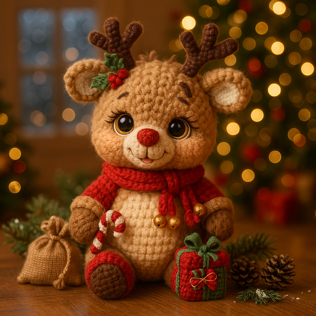4 in 1 Christmas Bears Set – Crochet Patterns
