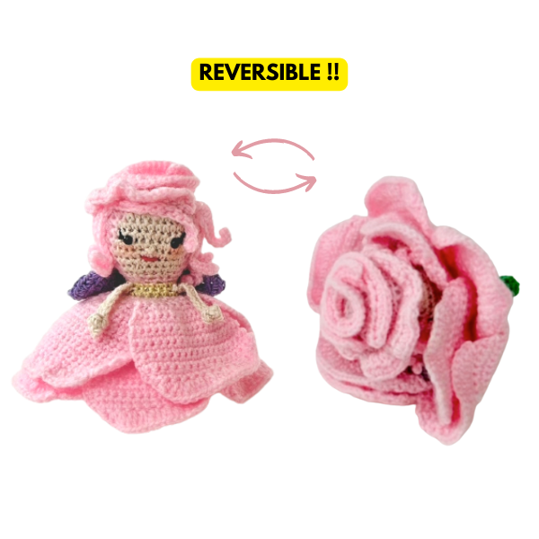 Reversible Rose Doll Pattern – Crochet Pattern