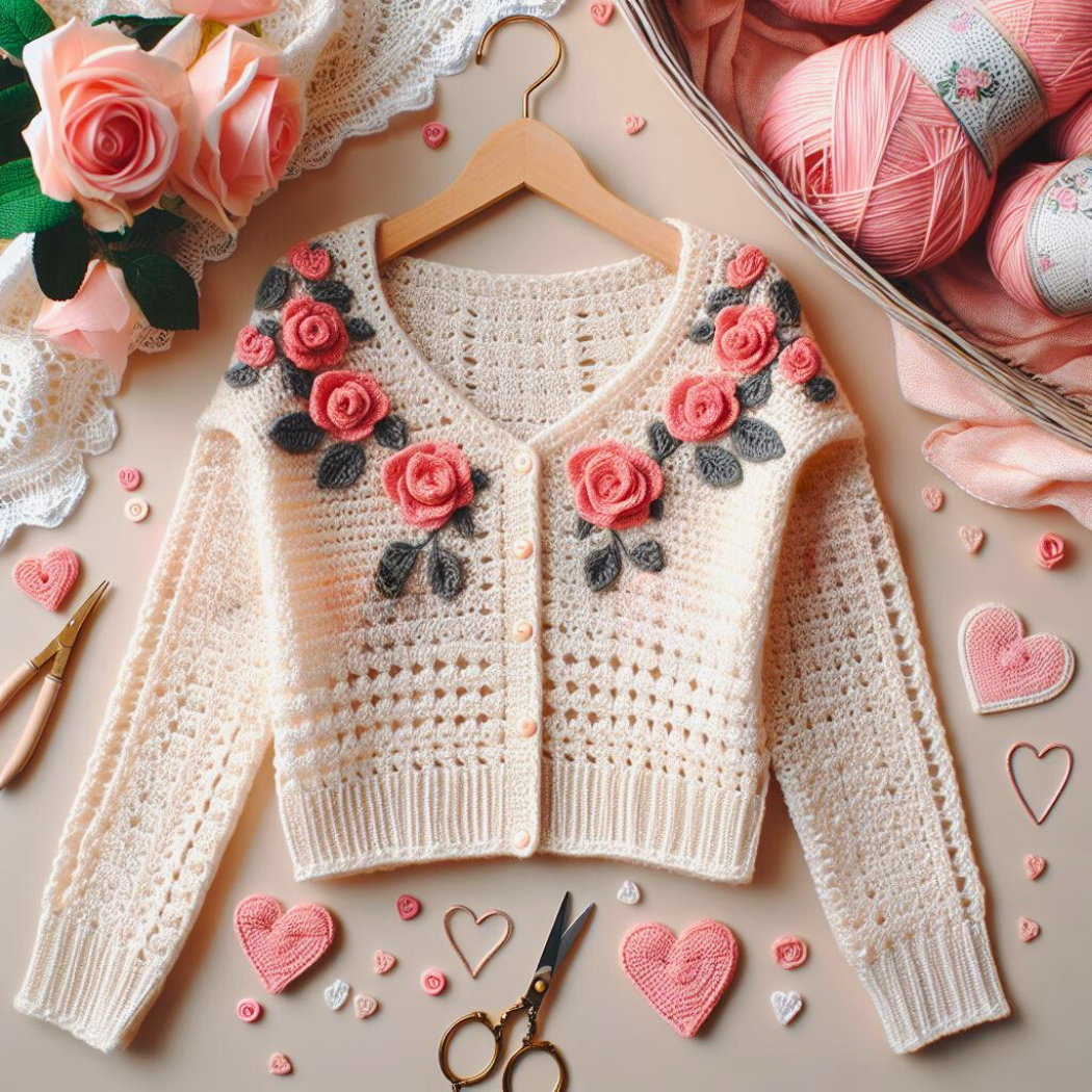 All Sizes Rosy Cozy Cardigan  – Crochet Pattern