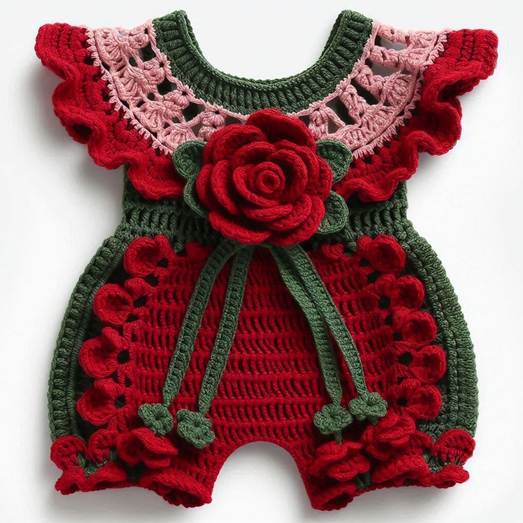 Bloom Baby Jumpsuits  – Crochet Pattern