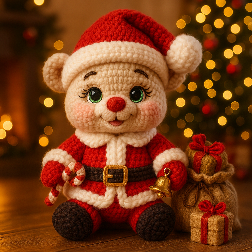 4 in 1 Christmas Bears Set – Crochet Patterns
