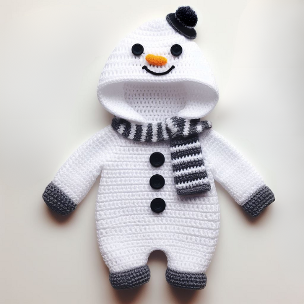 Fun Christmas Baby Jumpsuits Set  – Crochet Pattern