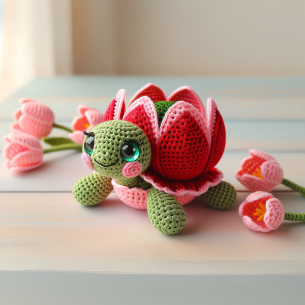 4 in 1: Turtle Blooms Bundle  – Crochet Pattern