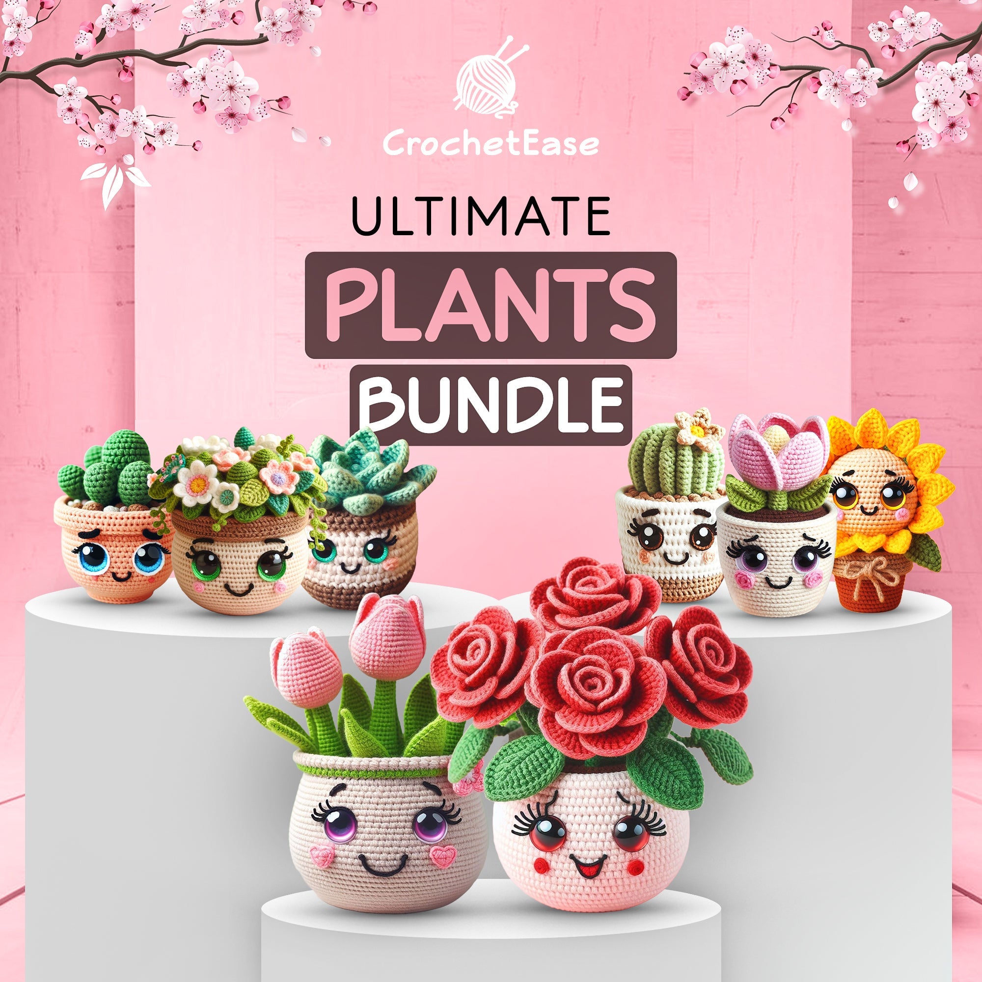 8 in 1: Ultimate Plants Bundle  – Crochet Pattern