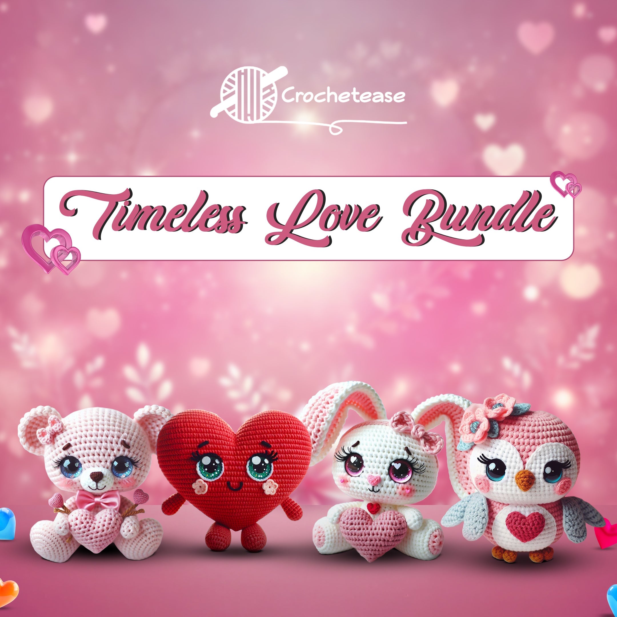 4 in 1 : Timeless Love Bundle  – Crochet Pattern