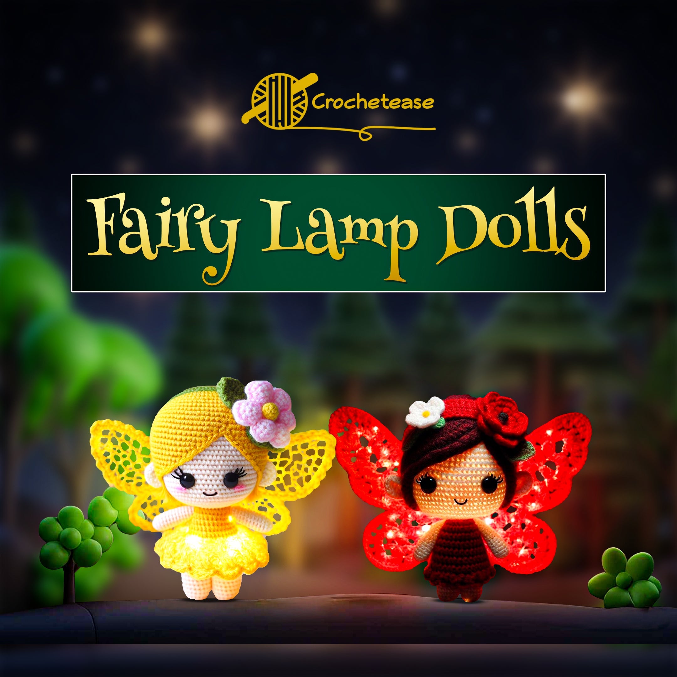 Fairy Night Lamp Dolls – Crochet Pattern