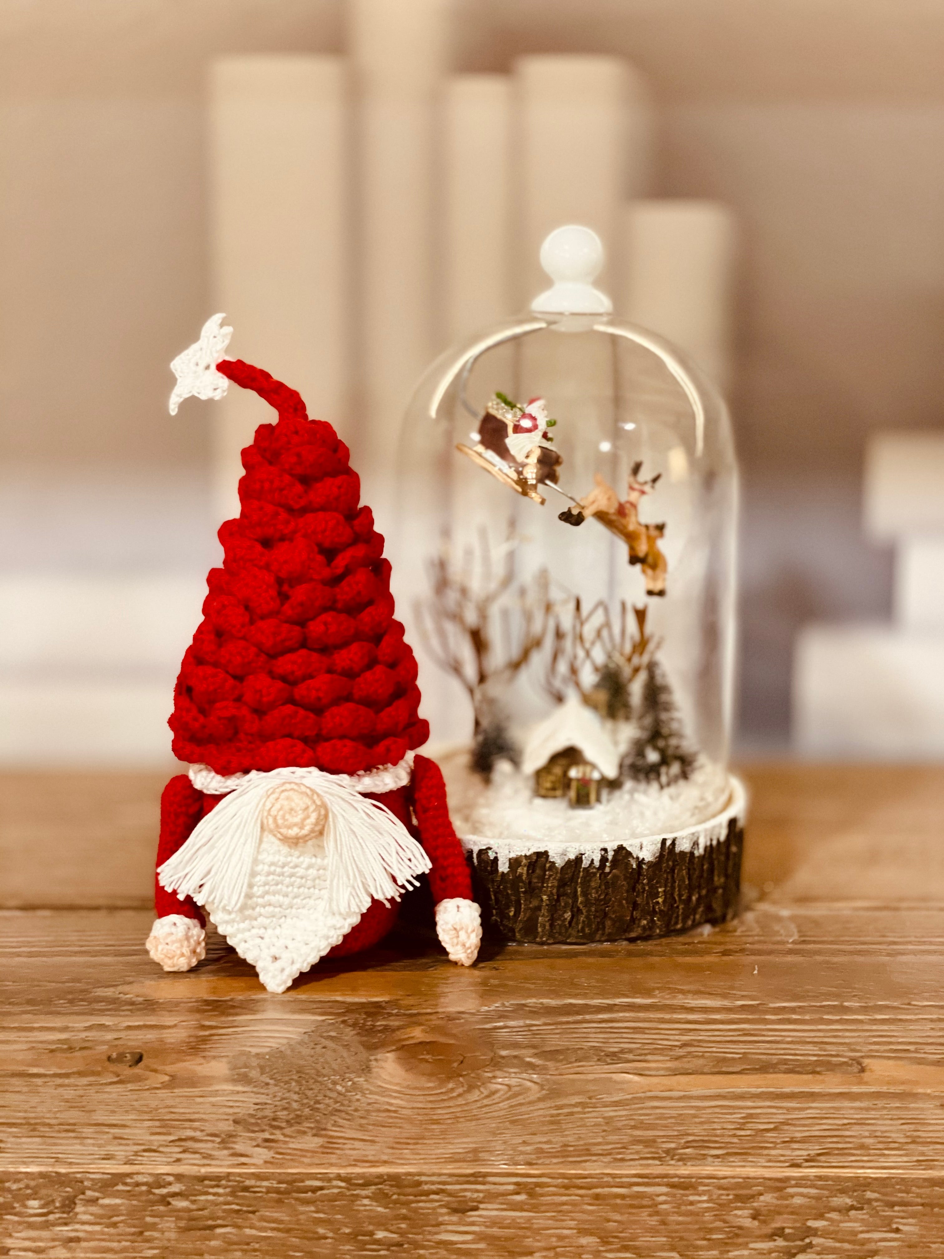 Père Noël Gnome - Modèle de crochet 