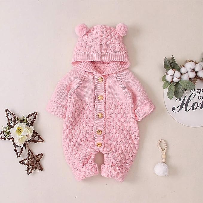 Baby Bear Romper - Knitting Pattern