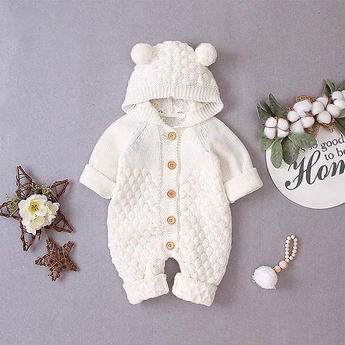 Baby Bear Romper - Knitting Pattern