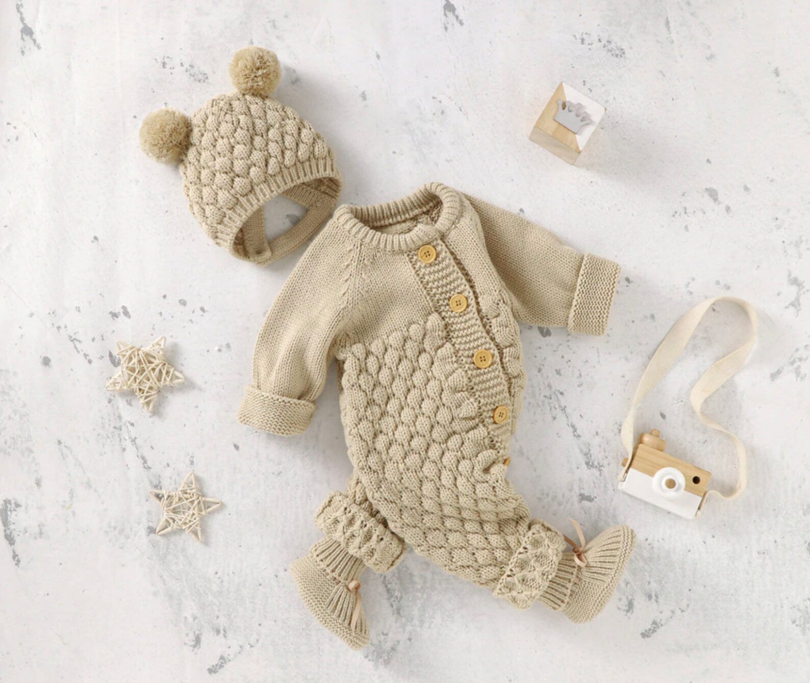 Baby Rompers Sets - Knitting Pattern