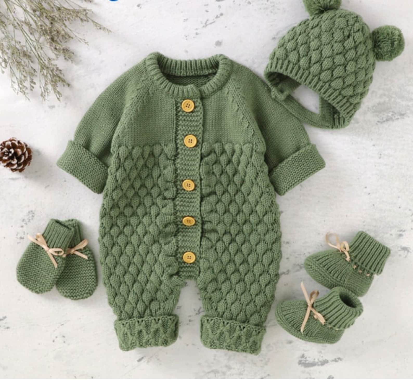Baby Rompers Sets - Knitting Pattern